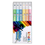 Colour Laying Dual Tip Markers - 6 Piece Set with 12 Colours
